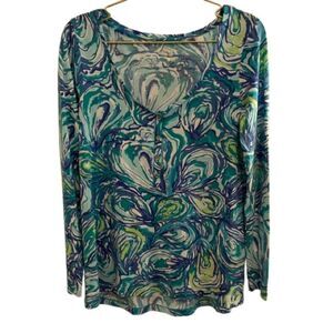 Lilly Pulitzer Oyster Swirl Blouse